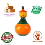 Toystorey Wooden Roly Poly Balancing Dolls for Kids (1 Years+) - Set of 1 Piece - Develops Curiosity & Fine Motor Skills