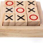 Toystorey Classic Tic Tac Toe Toy Game Zero and Cross Game Wooden Tic Tac Toe Game for Kids And Adults Mini - Pack Of 1