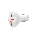 Shop-O-Holics|BOLD CAR CHARGER (PD/QC 3.0) WITH FREE TYPE C CABLE (WHITE)