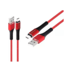 Micro USB Cable 2.4 A (1M) (Compatible With Mobile, Tablets) (Red)
