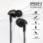 Speed C Headset With Mic / Type C Wired Headset (Work With Phones Without 3.5mm Audio Jack)