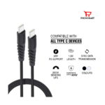 Shop-O-Holics| Type C Cable PKSWIFTCC15-BLK 1.5 M USB Type C Cable (Compatible With Mobile,One Cable)(Black)