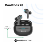 Shop-O-Holics| Lyne CoolPods 26|0Hrs Music Time True Wireless Earbuds With ENC Enabled & IPX4 Bluetooth Headset  (Magenta, In the Ear)
